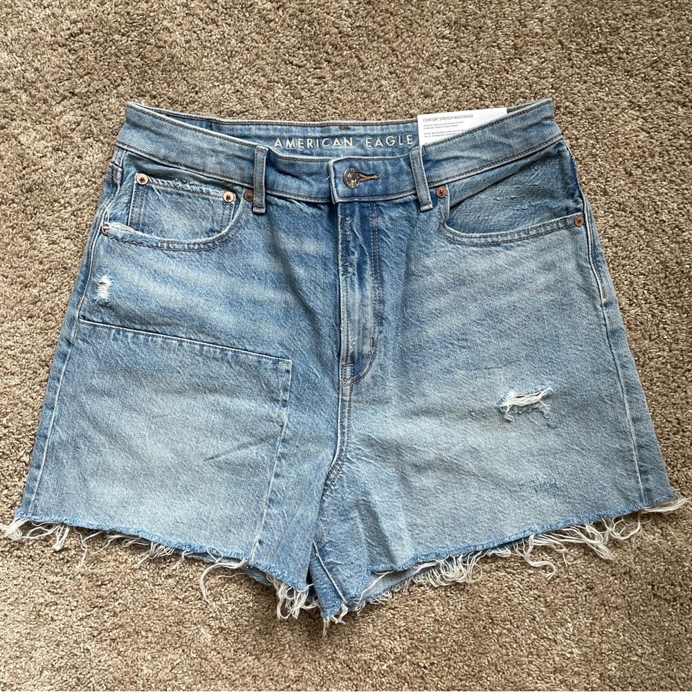 NWT AE highest rise 90s boyfriend shorts